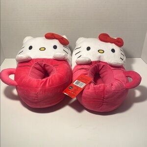 Hello Kitty Pink and White Slippers 9/10